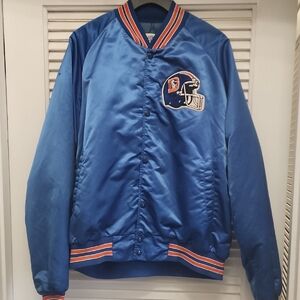 Chalk Line Denver Broncos Vintage Satin Bomber Jacket Large